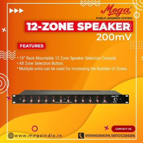 12 Zone Speaker Selection Console